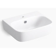 ModernLife Wall Hung Basin 550mm, 1 tap hole