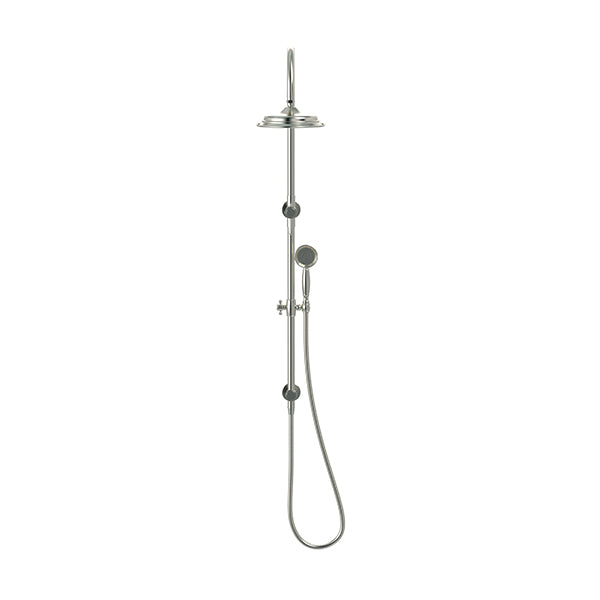 Harrington Shower Rail Set - PVD Brushed Nickel
