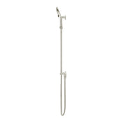 Round Three Function Hand Shower on Rail Column - PVD Brushed Nickel