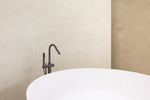 Load image into Gallery viewer, Round Pinless Freestanding Bath Spout and Hand Shower - Shadow
