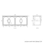 Load image into Gallery viewer, Laguna Black American Oak Wall Hung Vanity
