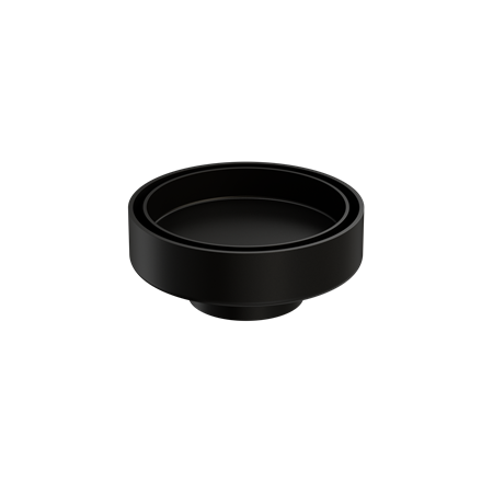 100MM ROUND TILE INSERT FLOOR WASTE 50MM OUTLET MATTE BLACK