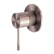 OPAL SHOWER MIXER 80MM PLATE BRUSHED BRONZE