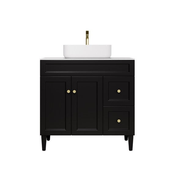 Harold Federation Freestanding Vanity Matte Black