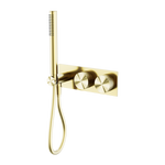 Load image into Gallery viewer, OPAL PROGRESSIVE SHOWER SYSTEM BRUSHED GOLD
