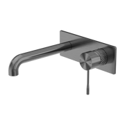 OPAL WALL BASIN/BATH MIXER 185MM GRAPHITE
