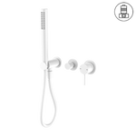 Load image into Gallery viewer, MECCA SHOWER MIXER DIVERTOR SYSTEM SEPARATE BACK PLATE MATTE WHITE
