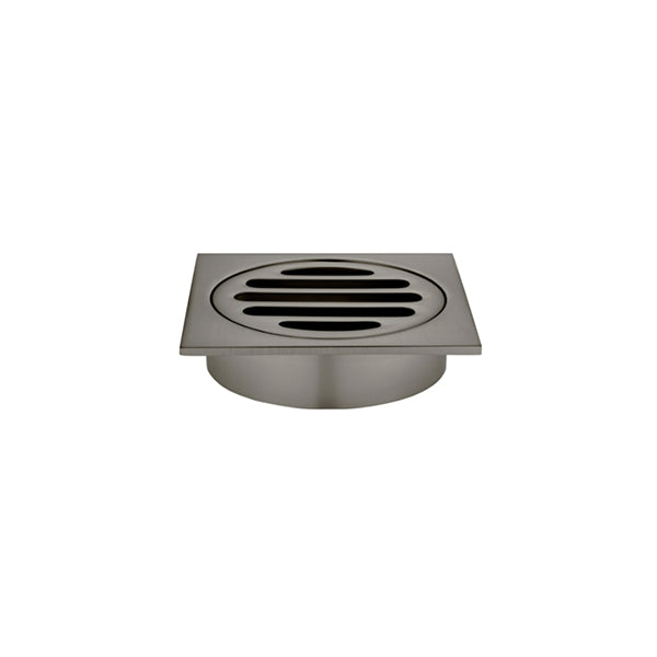 Square Floor Grate Shower Drain 80mm outlet - Shadow