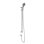 MECCA CARE 25MM GRAB RAIL AND ADJUSTABLE SHOWER RAIL SET 900MM BRUSHED NICKEL