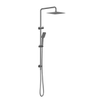 Load image into Gallery viewer, SQUARE PROJECT TWIN SHOWER GUN METAL
