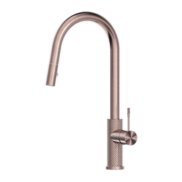 OPAL PULL OUT SINK MIXER WITH VEGIE SPRAY FUNCTION BRUSHED BRONZE