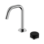 Load image into Gallery viewer, Serenity Progressive Basin Mixer Edge Spout With Marquina Black Handle Chrome
