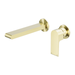 Load image into Gallery viewer, BIANCA WALL BASIN/BATH MIXER SEPARATE BACK PLATE 187MM BRUSHED GOLD
