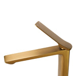 Load image into Gallery viewer, RUSHY Series Brushed Brass Tall Basin Mixer

