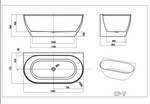 Load image into Gallery viewer, Ellips Back To Wall Bathtub
