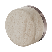 Serenity Progressive Shower Mixer With Rome Travertine Handle Brushed Bronze