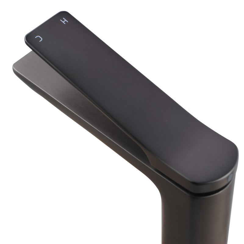 RUSHY Series Brushed Gun Metal Grey Basin Mixer
