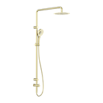 Load image into Gallery viewer, MECCA CARE 25MM GRAB RAIL 900MM TWIN SHOWER SET BRUSHED GOLD
