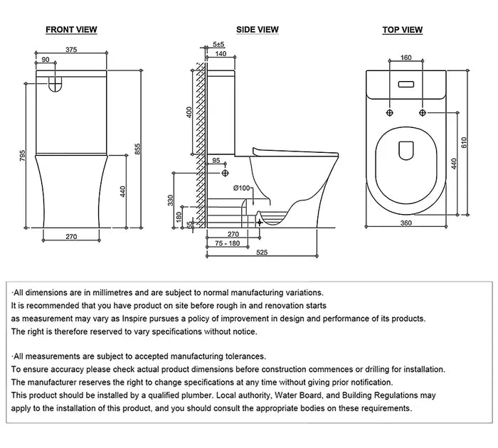 Newport Rimless Toilet Suite