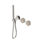 Load image into Gallery viewer, Serenity Progressive Shower System With Rome Travertine Handle And Slim Shower Brushed Nickel

