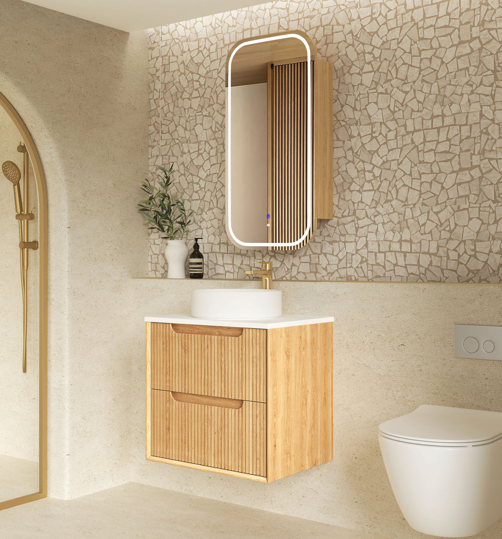 Byron Fluted with Stone Top