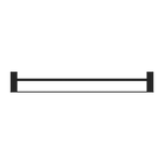 Load image into Gallery viewer, CELIA DOUBLE TOWEL RAIL 800MM MATTE BLACK
