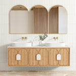 Load image into Gallery viewer, Laguna Natural Oak Wall Hung Vanity

