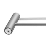 Load image into Gallery viewer, Brushed Nickel Double Towel Rail 600mm
