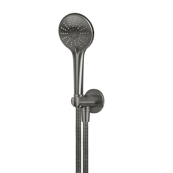 Round Three Function Hand Shower on Fixed Bracket - Shadow
