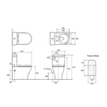 Load image into Gallery viewer, Reach II BTW Toilet with Wrap Seat Rear or Side Water Inlet

