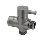 Load image into Gallery viewer, Brushed Gun Metal Grey Brass Bidet Diverter
