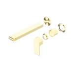 Load image into Gallery viewer, BIANCA WALL BASIN/BATH MIXER SEPARATE BACK PLATE 230MM BRUSHED GOLD
