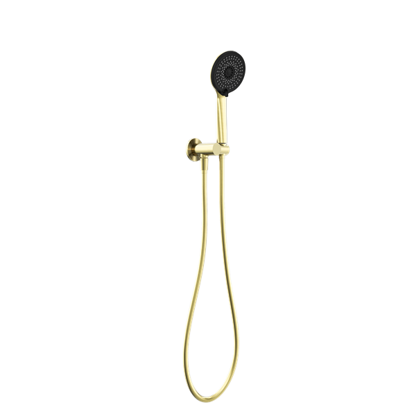 PROJECT ROUND SHOWER ON BRACKET 4 STAR RATING BRUSHED GOLD