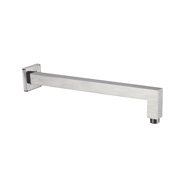 SQUARE SHOWER ARM BRUSHED NICKEL