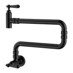 Load image into Gallery viewer, YORK WALL MOUNTED POT FILLER MATTE BLACK
