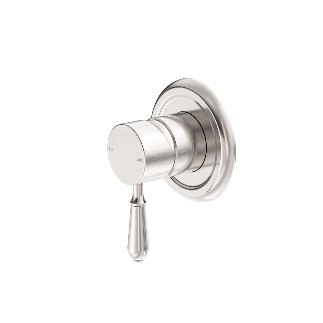 YORK SHOWER MIXER WITH METAL LEVER BRUSHED NICKEL