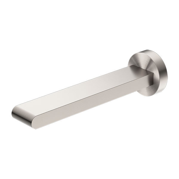 BIANCA FIXED BASIN/BATH SPOUT ONLY 200MM BRUSHED NICKEL