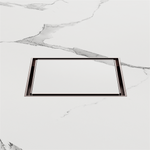 Load image into Gallery viewer, 100mm Square Tile Insert Floor Waste 80mm Outlet Brushed Bronze
