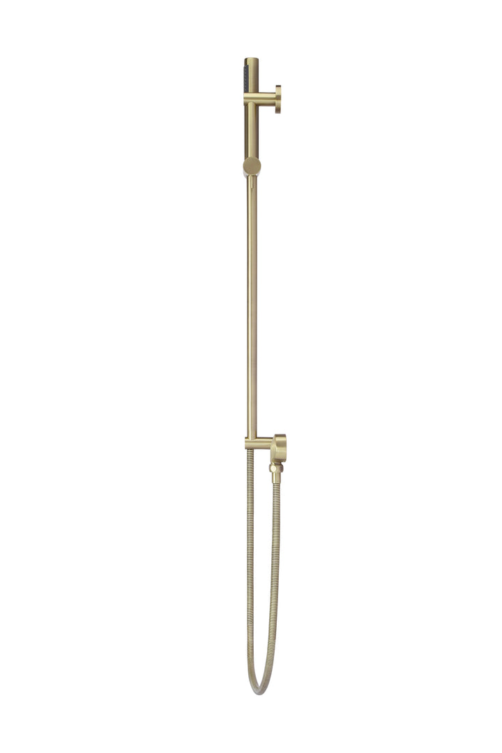 Round Hand Shower on Rail Column - PVD Tiger Bronze