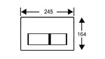 Load image into Gallery viewer, Pacific Empire Pty Ltd (SUP) Dual Flush Plate Square Chrome

