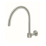 Load image into Gallery viewer, Round High-Rise Swivel Wall Spout - PVD Brushed Nickel
