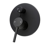 Load image into Gallery viewer, LUCID PIN Series Round Black Wall Mixer Diverter(color up)
