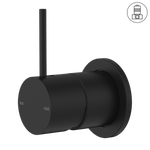 Load image into Gallery viewer, MECCA SHOWER MIXER 60MM HANDLE UP PLATE MATTE BLACK
