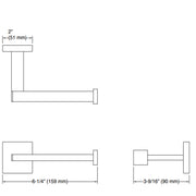 Square Toilet Tissue Holder