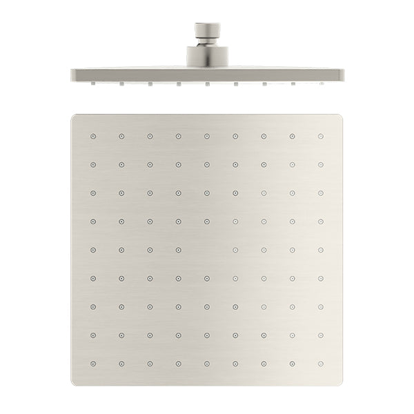250MM ABS SQUARE SHOWER HEAD BRUSHED NICKEL