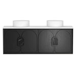 Load image into Gallery viewer, Laguna Black American Oak Wall Hung Vanity
