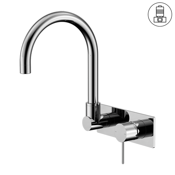 MECCA WALL BASIN/BATH MIXER SWIVEL SPOUT CHROME