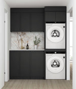 Load image into Gallery viewer, Laundry Kit 1715C Hampshire Black with Natural Carrara Marble Top

