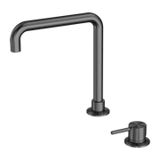 MECCA HOB BASIN MIXER SQUARE SWIVEL SPOUT GUN METAL