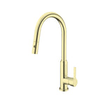 Load image into Gallery viewer, PEARL PULL OUT SINK MIXER WITH VEGIE SPRAY FUNCTION BRUSHED GOLD

